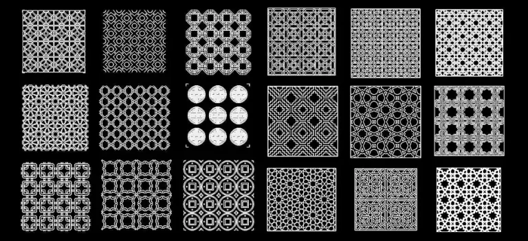 Télécharger des blocs gratuits : claustras ornementaux DWG