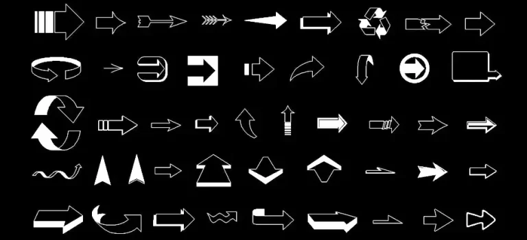 Télécharger des blocs gratuits de flèches DWG