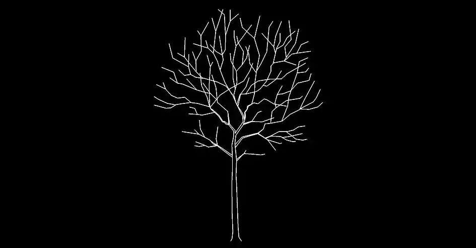 Télécharger un bloc gratuit d’arbre caduc en élévation DWG