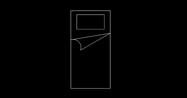 Télécharger un bloc gratuit de lit individuel en plan DWG
