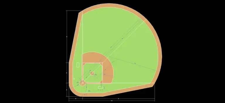 Télécharger un bloc gratuit de terrain de baseball DWG